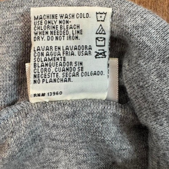 White Stag Grey cropped turtleneck tank top size L/XL - Picture 5 of 7